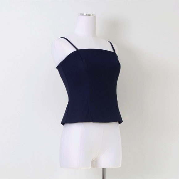 Vintage Tops - 90's Vintage Straight Neck Tailored Tank